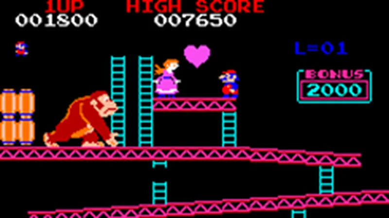 Donkey Kong gameplay