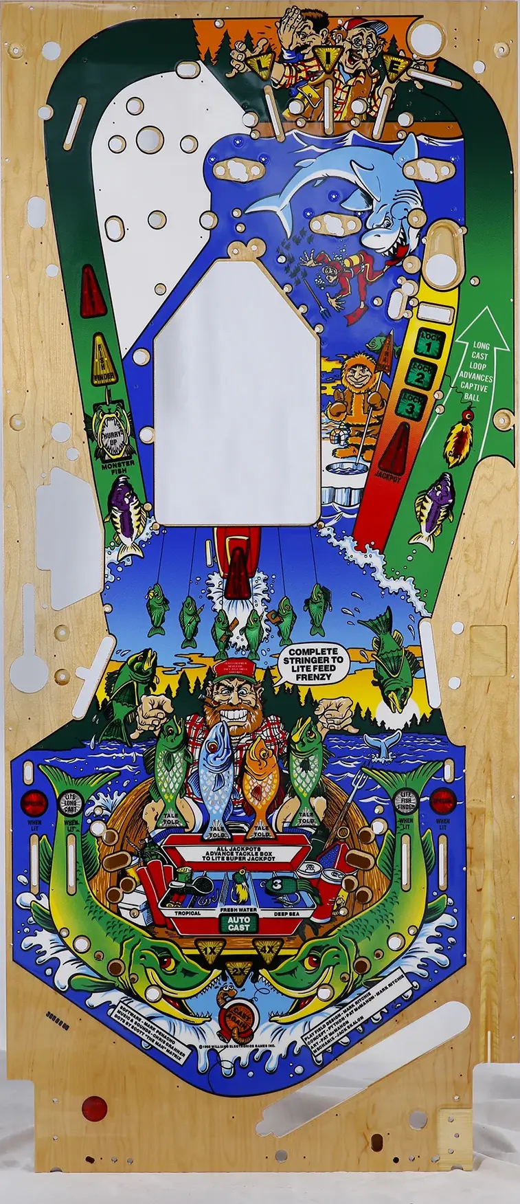 Fish Tales pinball playfield