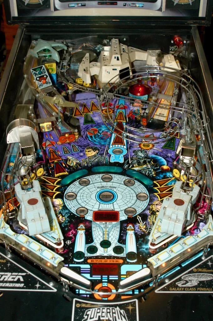 Star Trek: The Next Generation pinball playfield