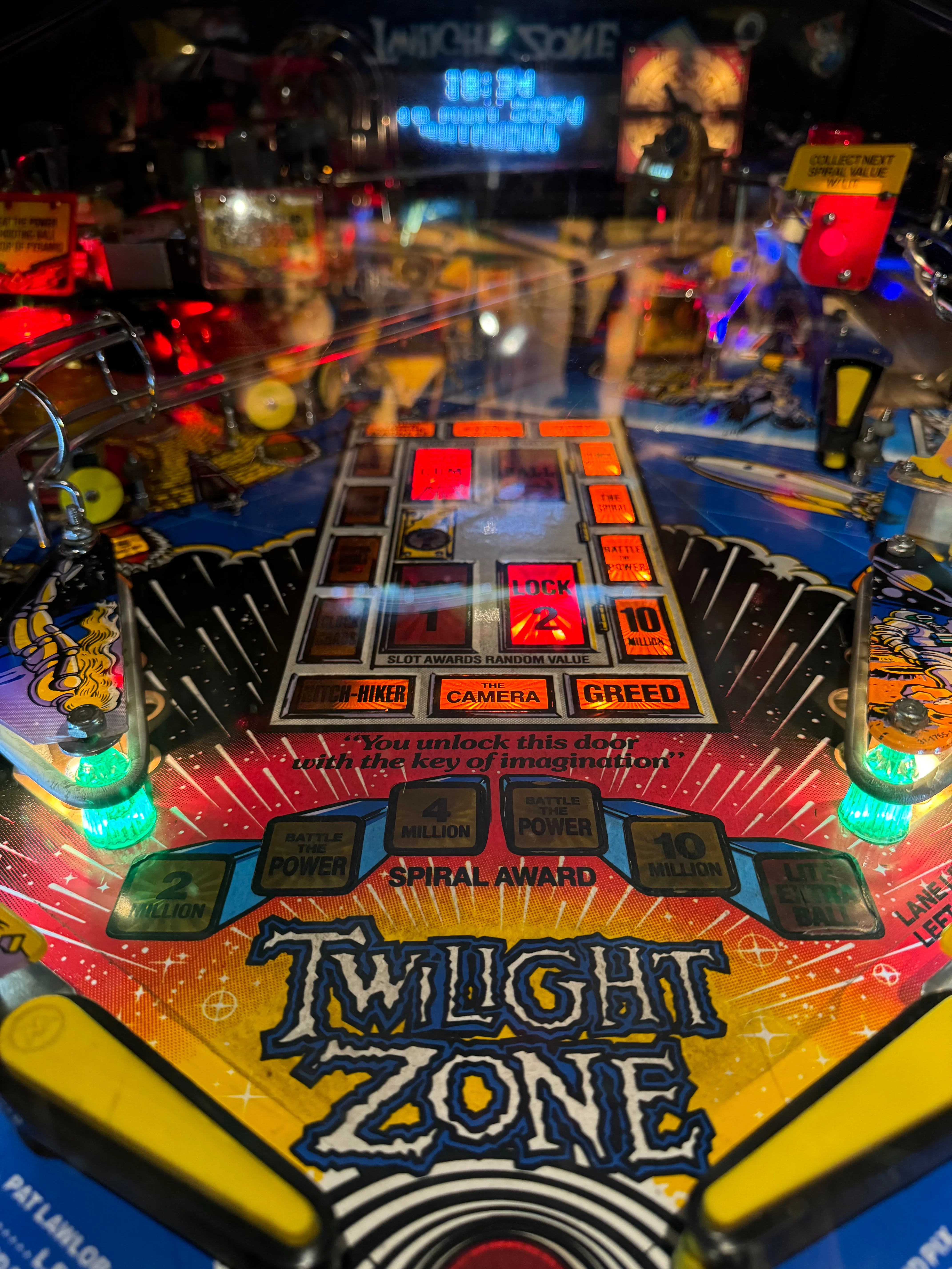 Twilight Zone pinball playfield
